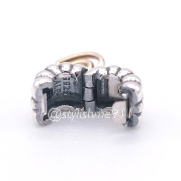 Authentic Pandora Heart of Hearts Dangle Clip With 14K Gold - 790987 - Picture 11 of 11